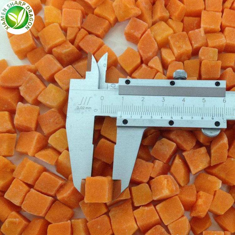 Frozen carrot pieces shown on the original article page